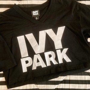 IVY PARK Black Crop Top XS